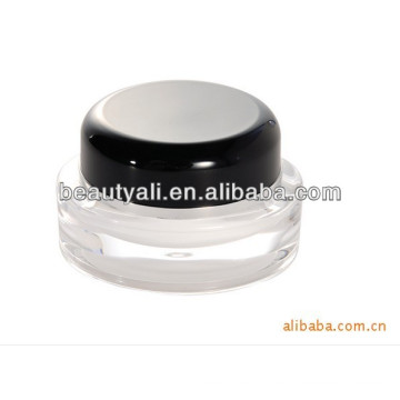 5g 15g 20g 30g 50g 100g 200g runde kosmetische schwarze Kappe Acryl kosmetische Glas Großhandel